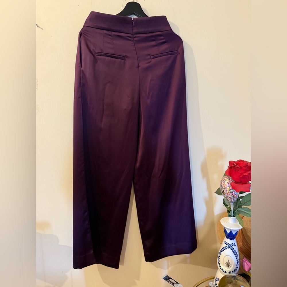 Banana Republic Deep Purple Wide Leg Pants
